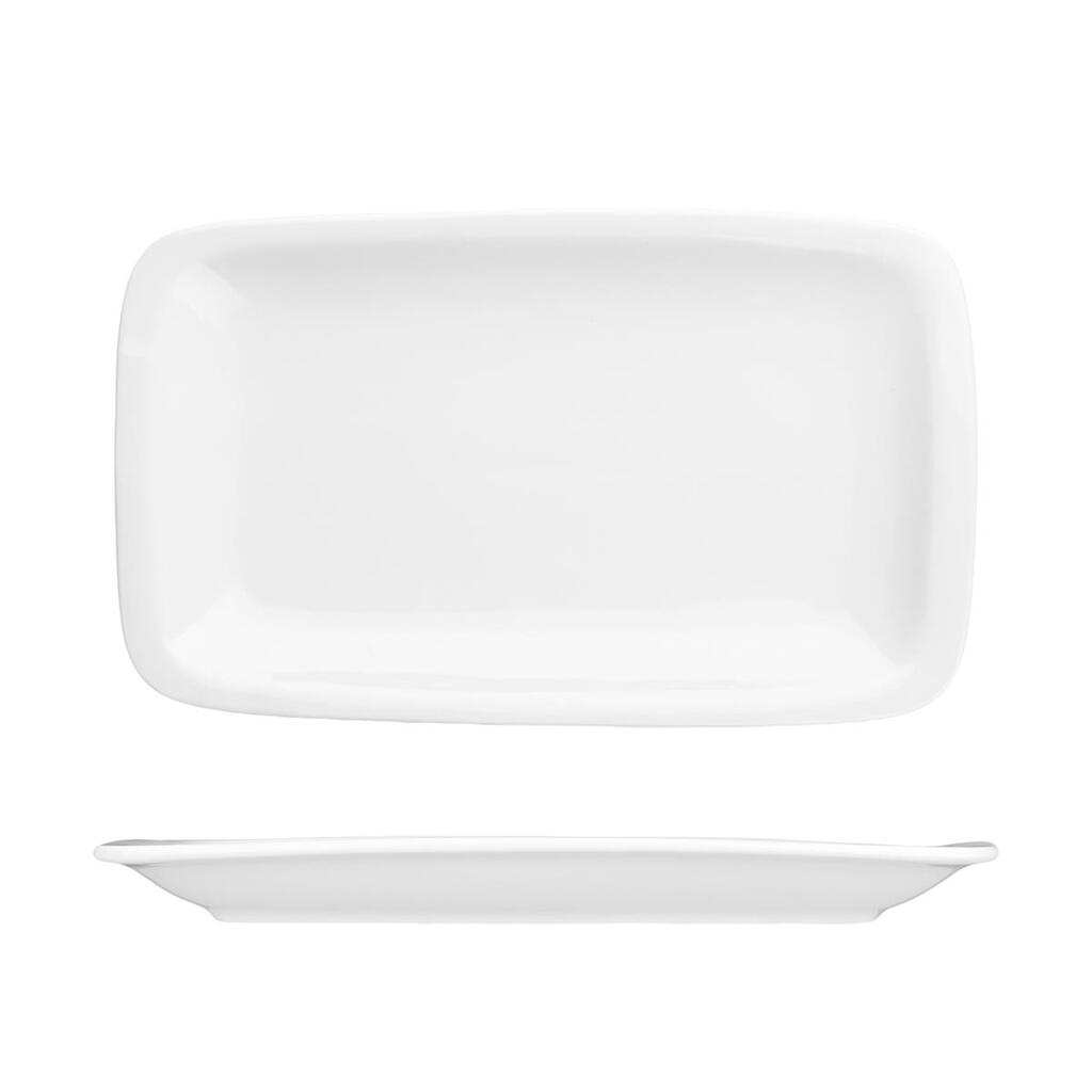 Блюдо прямоугольное 24*15 см h2,2 см белое фарфор P.L. Proff Cuisine [8]