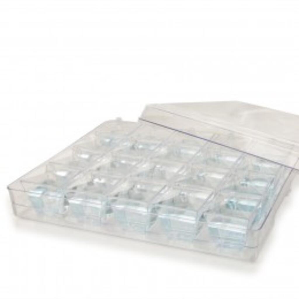 Фуршетный пластик набор: поднос, крышка, 20 квадратных контейнеров с крышками