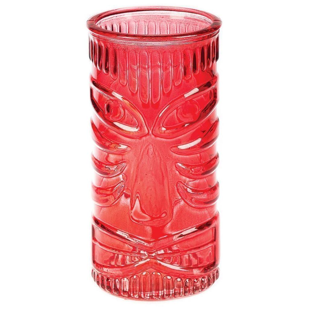 Бокал стакан для коктейля 400 мл "Тики" красный стекло P.L. - BarWare