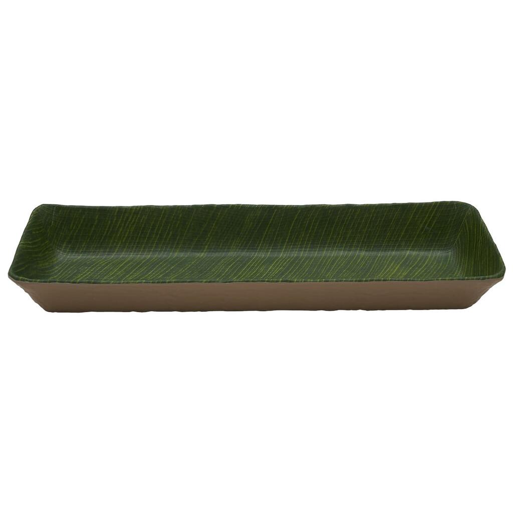Салатник 2500 мл 53*16,2*6,5 см прямоуг. Green Banana Leaf пластик меламин P.L. Proff Cuisine