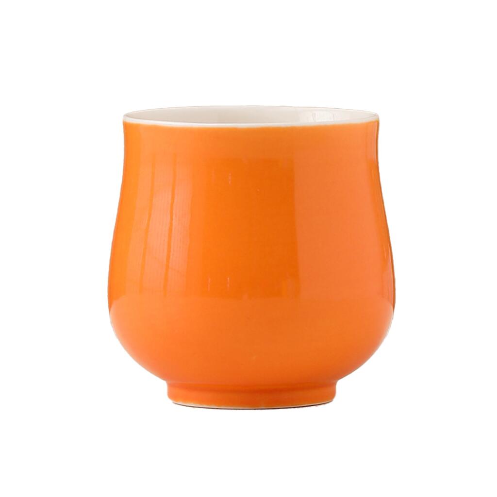 Чашка 150 мл кофейная без ручки оранжевая Rose Barista d 6,8/6,1 см h6,8 см Barbossa [1]