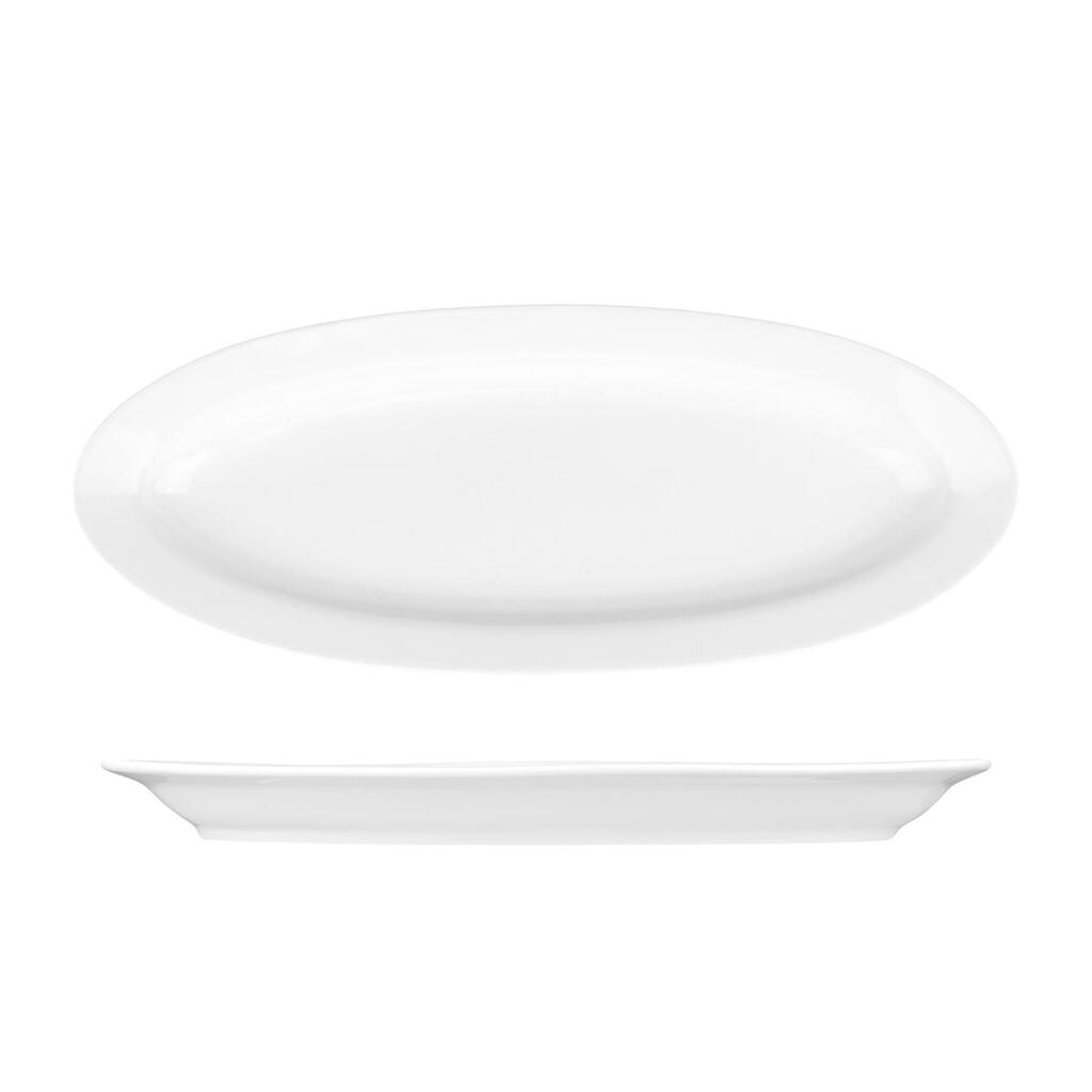 Блюдо овальное 29,5*12 см h2,8 см белое фарфор P.L. Proff Cuisine [6]