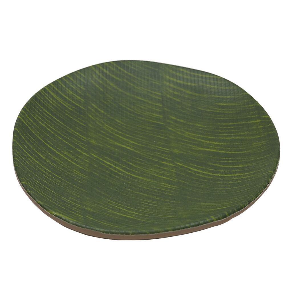 Блюдо 20,5*3 см круглое Green Banana Leaf пластик меламин P.L. Proff Cuisine