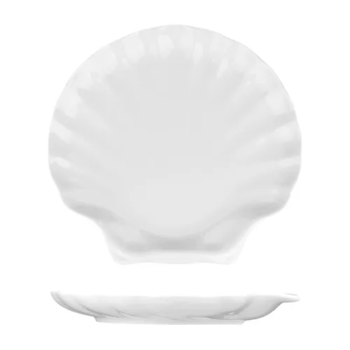 Блюдо овальное 30*28 см h3,5 см "Ракушка" Seashell White P.L. Proff Cuisine [1]