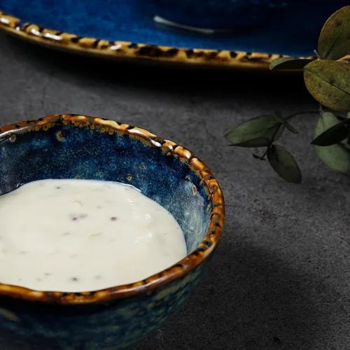 Соусник  80 мл d 7,6 см h4 см круглый фарфор Aqua Blue P.L. Proff Cuisine [6]