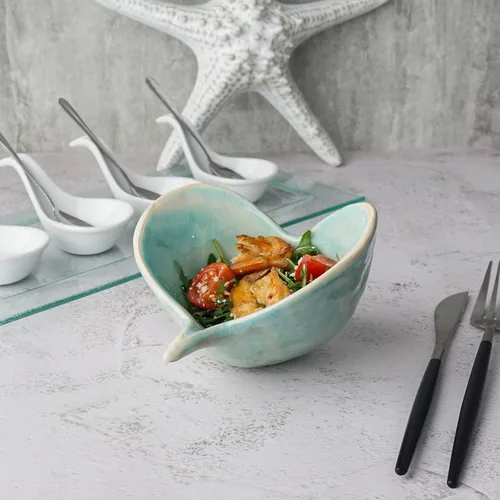 Салатник  125 мл 13*12,9 см h9 см емкость для закусок Sea Blue Shell Frutti di Mare P.L. [1]