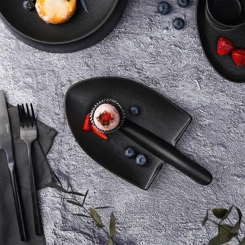 Блюдо "Лопата" 24*13*4 см черное Black Raw Stellar P.L. Proff Cuisine [1]