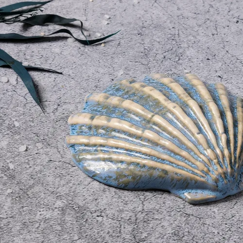 Блюдо для подачи 13*12,5 см h3 см Shell Northern Blue Frutti di Mare P.L. [1]