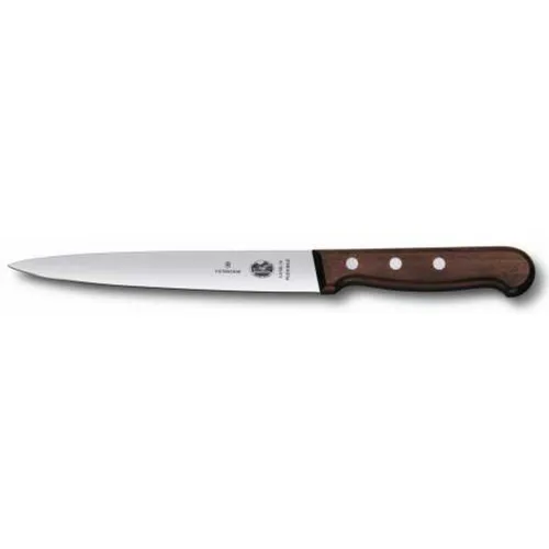 Нож филейный 18 см гибкое лезвие ручка розовое дерево Victorinox Rosewood