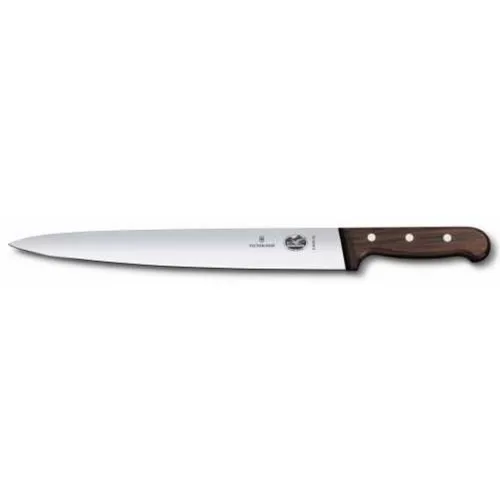 Нож для нарезки ломтиками 30 см ручка розовое дерево Victorinox Rosewood 