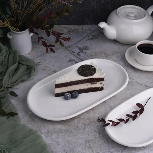 Блюдо овальное 27,5*15 см h2,3 см для подачи белое фарфор NEW P.L. Proff Cuisine [6]