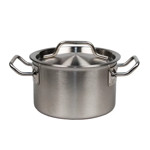 Кастрюля  1,3 л 14*8,5 см с крышкой нерж. ИНДУКЦИЯ P.L. Proff Cuisine 
