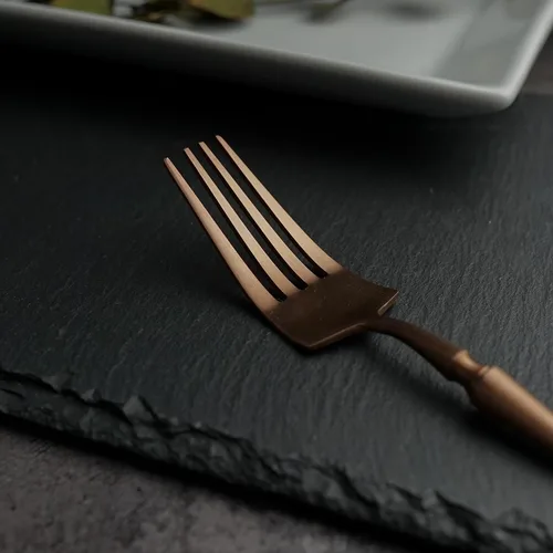 Вилка столовая 21 см матовая цвет медь PVD 1920-Copper P.L. [12]
