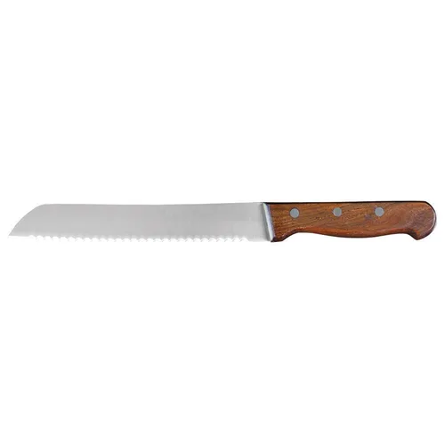 Нож для хлеба 20 см Wood волнистое лезвие деревянная ручка P.L. Proff Cuisine