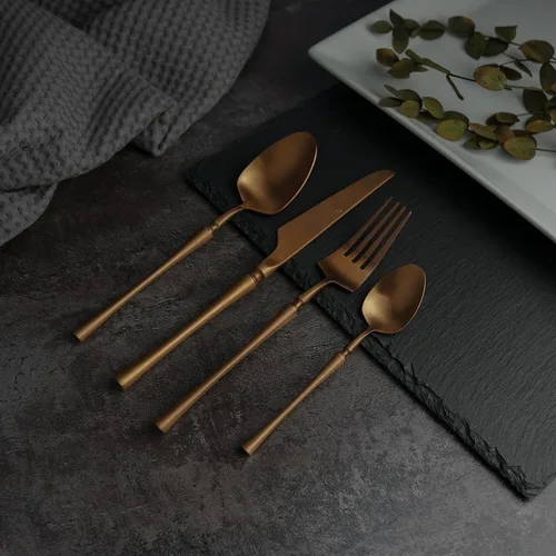 Вилка столовая 21 см матовая цвет медь PVD 1920-Copper P.L. [12]