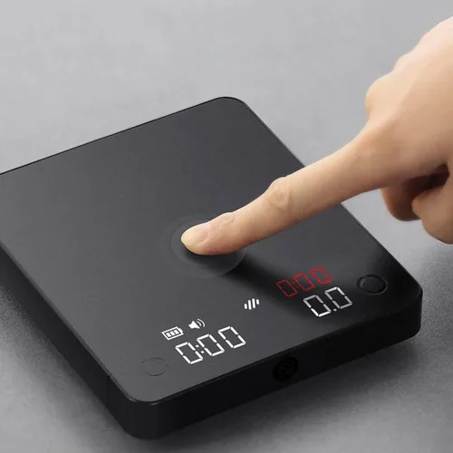 Весы кофейные портативные MINI SCALE (POUR-OVER&ESPRESSO) черные 0,2-2000гр батарея 1800mAH ZeroHero
