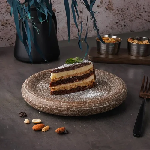 Блюдо круглое d 20 см h3 см Brown Untouched Taiga P.L. Proff Cuisine [1]