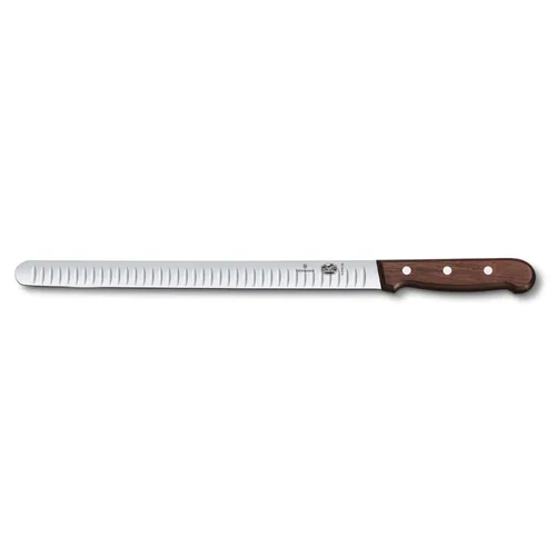 Нож слайсер 30 см для лосося ручка розовое дерево Victorinox Rosewood 
