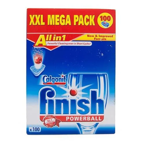 Finish All-in-1 средство для посудомоечных машин в таблетках, 100 шт