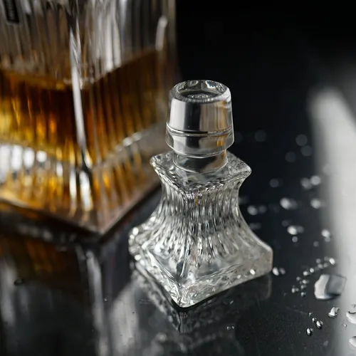 Графин  0,5 л штоф с крышкой Graph h24 см 10*10 см стекло P.L. - BarWare [1]