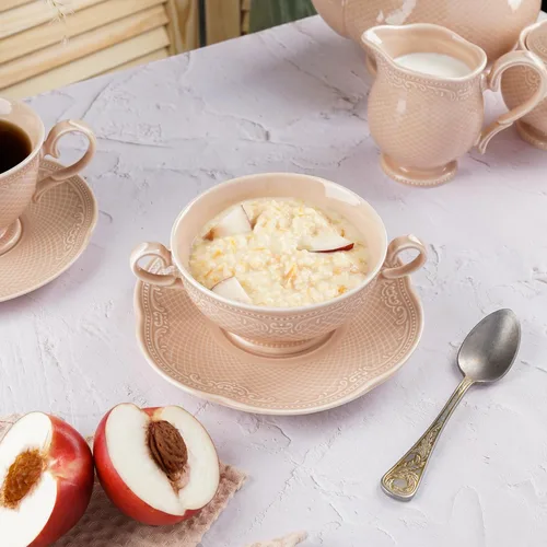 Бульонная пара 315 мл d 11,8 см h6,3 см Aristocrat Peach Tea Noble [1]