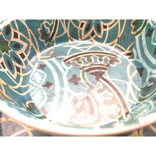 Соусник 175 мл d 12,3 см h2,6 см круглый Damask Blue пластик меламин P.L. Proff Cuisine