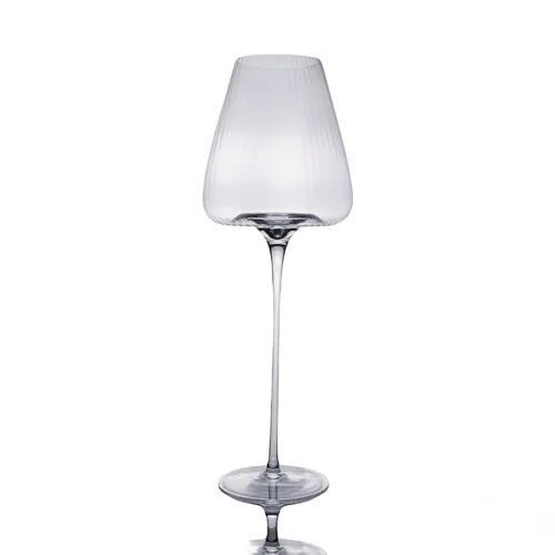 Бокал для вина 380 мл "Zie Optical" d 7,9/5,5 см h24 см оптические грани P.L. - BarWare [6]