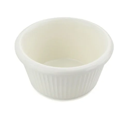 Соусник  80 мл d 7,9 см h4 см круглый пластик белый P.L. Proff Cuisine