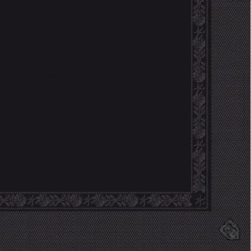 Салфетка бумажная двухслойная черная, 40*40 см, 100 шт, Garcia de PouИспания
