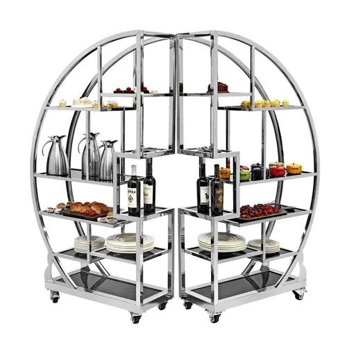 Подставка фуршетная горка 9 ярусов 69*20*69 см нерж/пластик P.L. Proff Cuisine