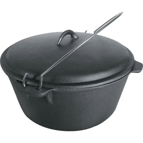 Казан котел 10 л чугун с крышкой черный ИНДУКЦИЯ P.L. Proff Cuisine