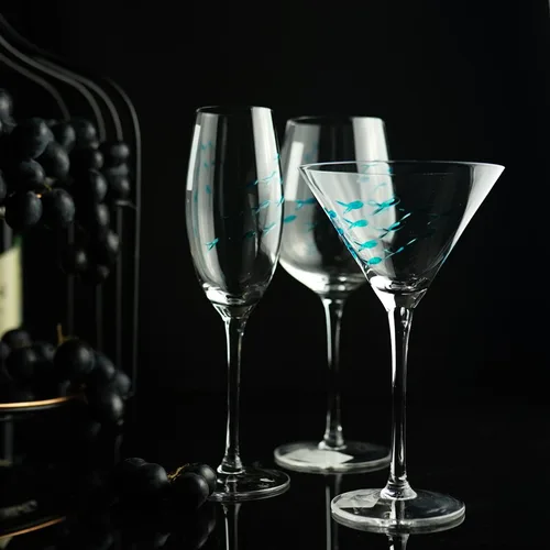 Бокал-флюте для шампанского 250 мл стекло "Abyss" декор d 4,5 см h22 см P.L. - BarWare [6]