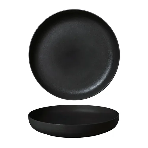 Тарелка с бортом d 21,5 см h3,5 см Black Sand Noble [4]