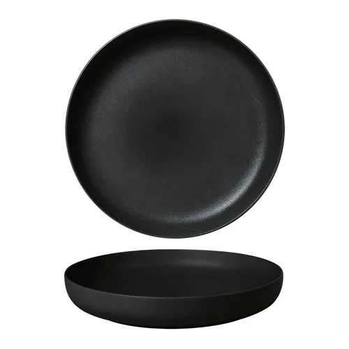 Тарелка с бортом d 25 см h4 см 800 мл Black Sand Noble [6]