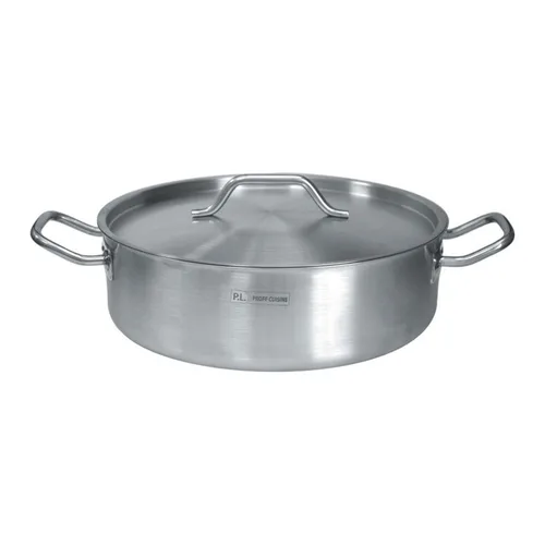 Кастрюля 16 л 40*13 см низкая с крышкой нерж. ИНДУКЦИЯ P.L. Proff Cuisine 