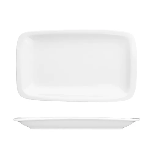 Блюдо прямоугольное 24*15 см h2,2 см белое фарфор P.L. Proff Cuisine [8]