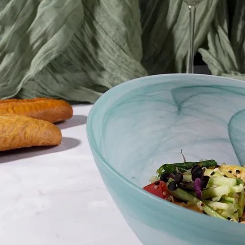 Салатник  700 мл d 18 см h10 см Green Sky косой матовое стекло P.L. Proff Cuisine [6]