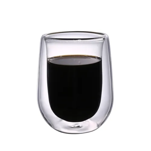 Чашка 80 мл кофейная без ручки Neo Classic Coffee набор 2 шт. d 5,5 см h7 см термостекло P.L. [1]