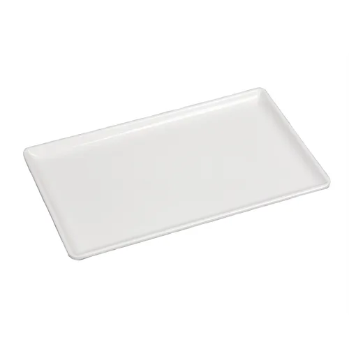 Блюдо 26,5*16,3*1,7 см прямоуг. с бортом White пластик меламин P.L. Proff Cuisine