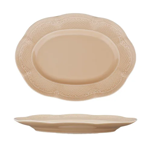Блюдо овальное 36,5*27,2 см h2,8 см Aristocrat Peach Tea Noble [1]
