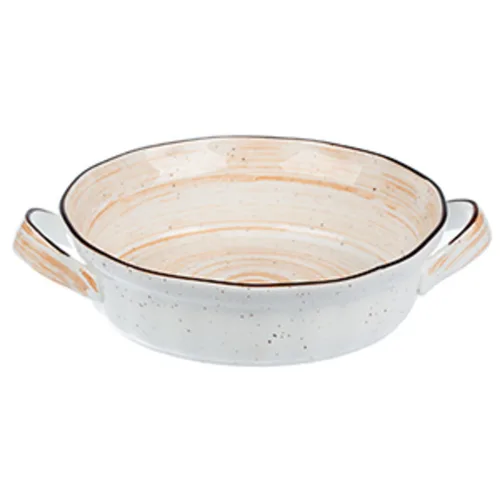 Блюдо круглое d 22 см h6 см 1500 мл с ручками Desert Fusion P.L. Proff Cuisine [1]
