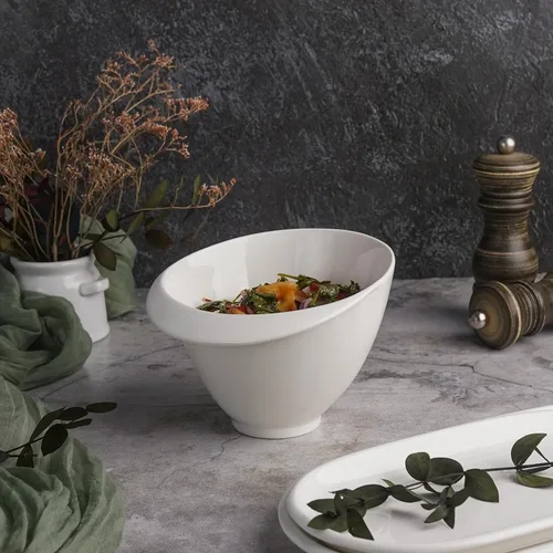 Салатник  560 мл d 15,2 см h10,3 см Oyster белый фарфор P.L. Proff Cuisine [6]