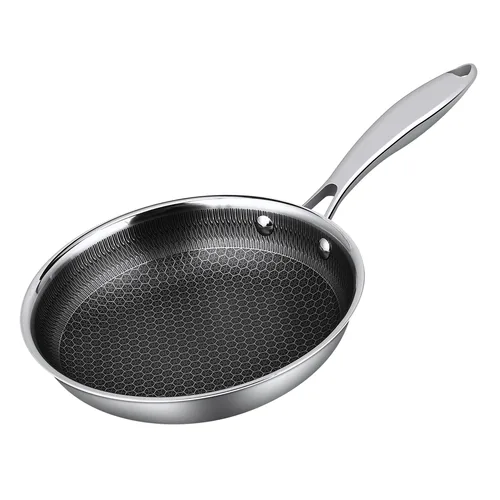 Сковорода 30/23,5 см, h6 см New Kitchen Honeycombs нерж. с антиприг. покр. ИНДУКЦИЯ P.L.