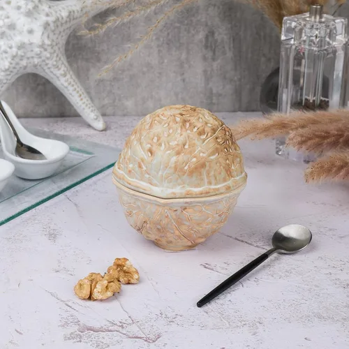Салатник 160 мл 9,8*9,3 см h11/5,2 см с крышкой Walnut Pearl Frutti di Mare P.L. [1]