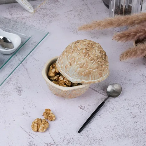 Салатник 160 мл 9,8*9,3 см h11/5,2 см с крышкой Walnut Pearl Frutti di Mare P.L. [1]