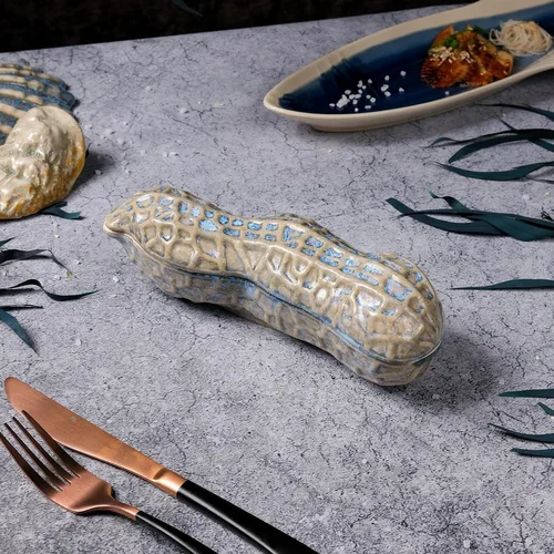 Блюдо для подачи 22,7*6,5 см h7,5 см 195 мл с крышкой Groundnut Northern Blue Frutti di Mare [1]