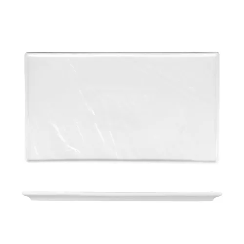 Блюдо прямоугольное 35*20 см h1,9 см Relief белое фарфор P.L. Proff Cuisine [3]