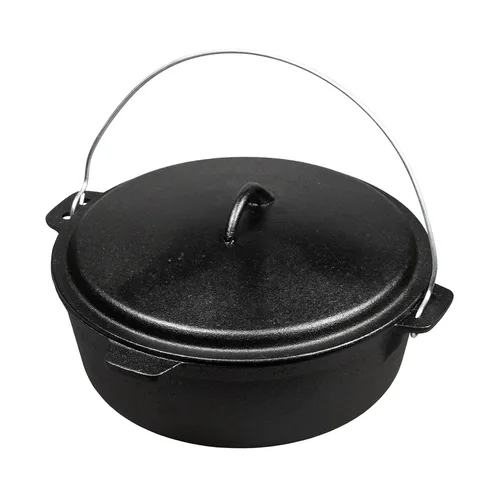 Казан котел  6 л чугун с крышкой черный ИНДУКЦИЯ P.L. Proff Cuisine