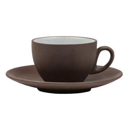 Чайная пара 200 мл d 9 см h6 см White Matt New Brown Taiga P.L. Proff Cuisine [6]