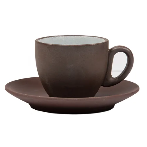 Кофейная пара 100 мл d 6,3 см h5,2 см White Matt New Brown Taiga P.L. Proff Cuisine [8]